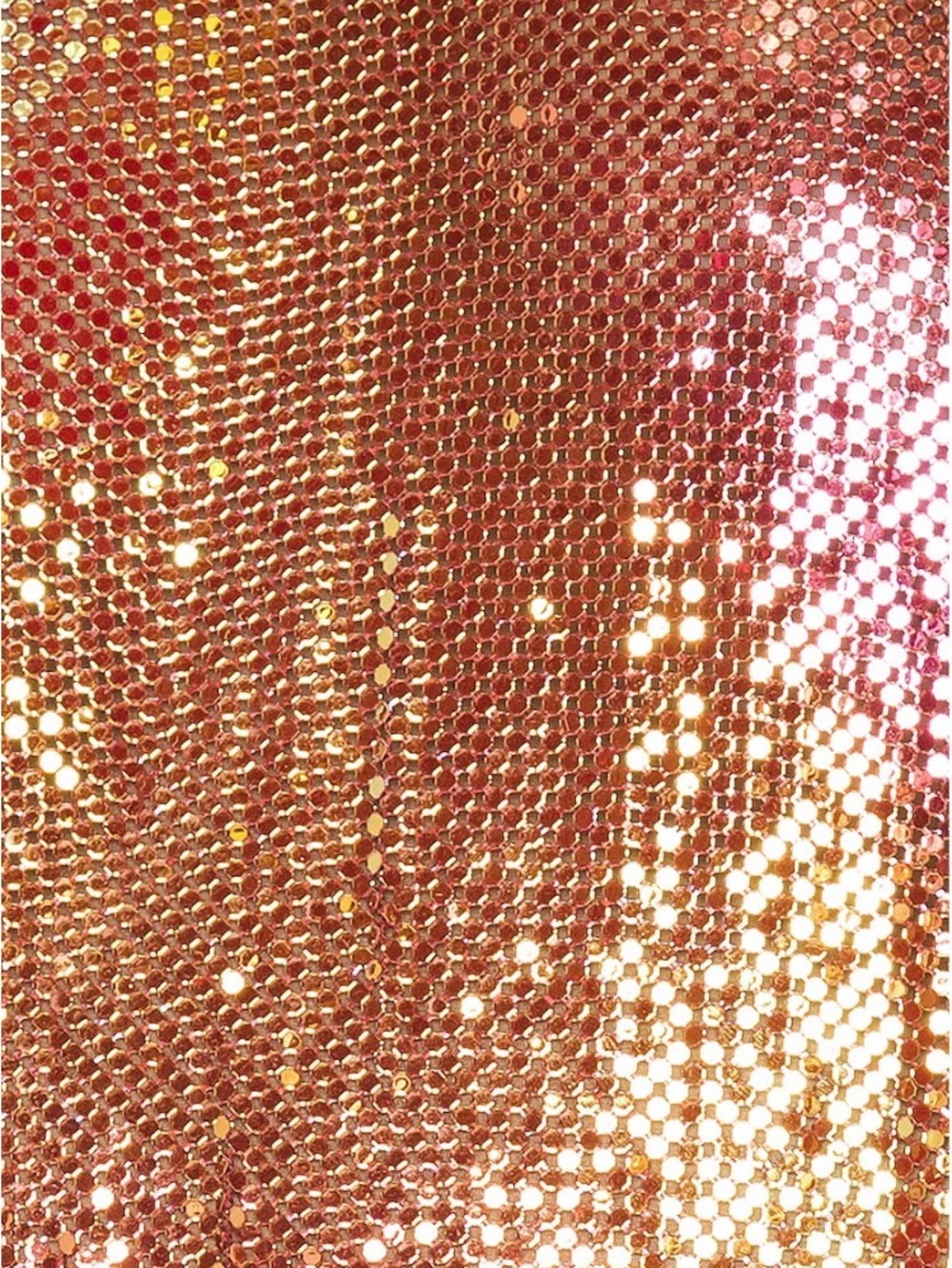 superdown Paula Draped Iridescent Pink-Gold Halter Mini Dress in Red - Picture 8 of 8